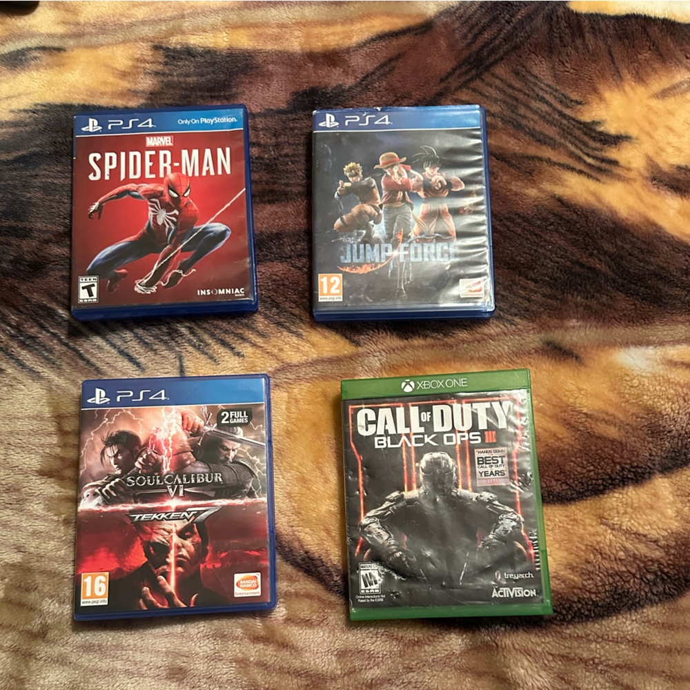 3 ps4 games And a Xbox game